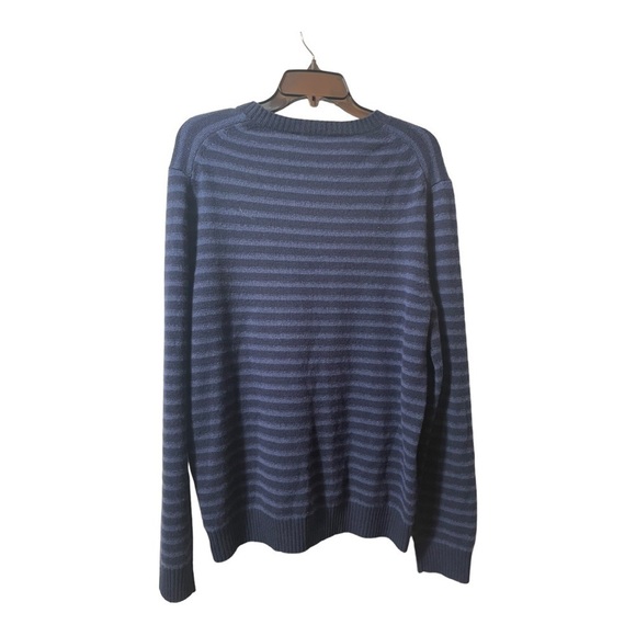 Vince Shadow Stripe Wool Crewneck Sweater - Picture 3 of 10